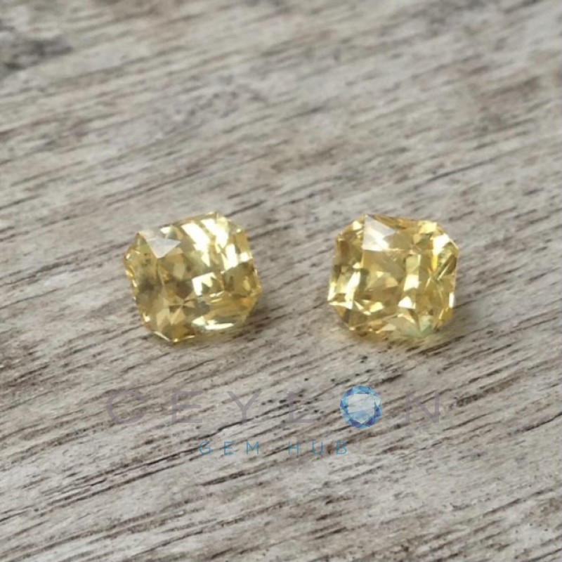 Yellow Sapphire Pair - 2.10 Cts